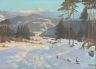 21.Paul Weimann (1867-1945), Śnieżka zimą, ok. 1940, olej, płótno 