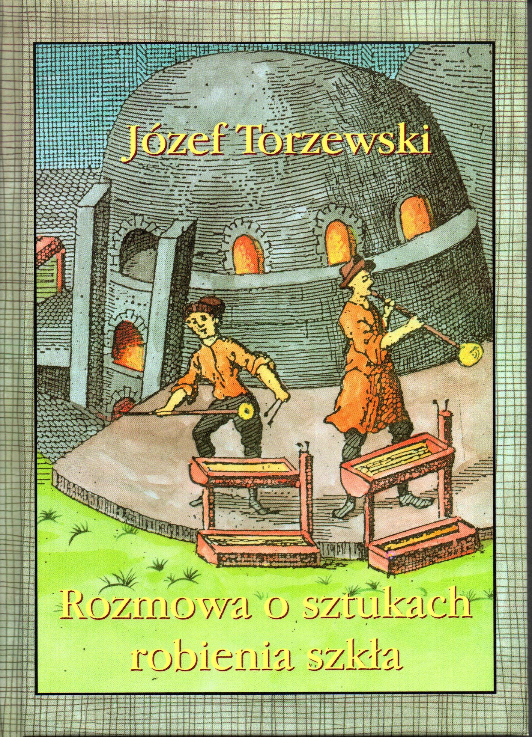 Na grafice przedstawiono rysunkowy obraz dwóch hutników podczas pracy i tytuł książki wraz z autorem